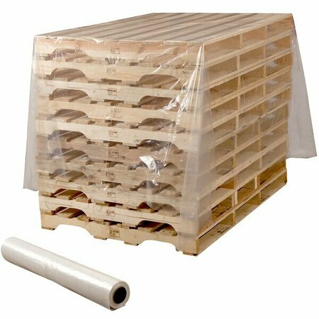 LAVEX 4' x 100' 6 Mil Clear Polyethylene Construction Sheeting on a Roll 422SH071006C